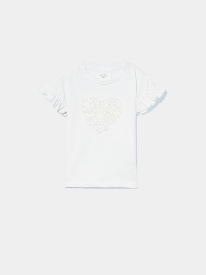 T-Shirt com folhos