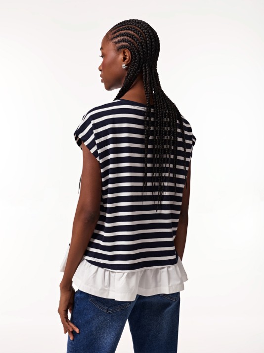 T-shirt com folho T-shirt com folho