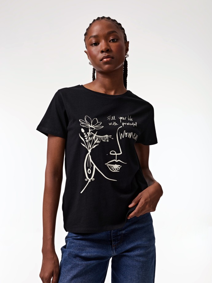 T-Shirt com estampado 