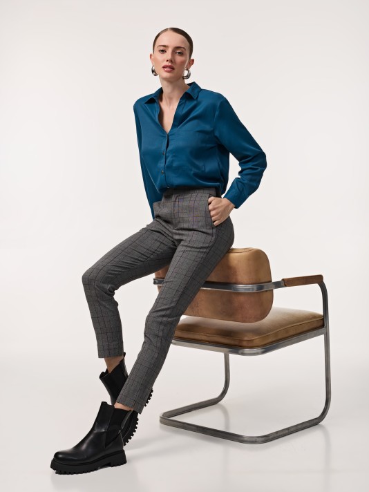 Calças xadrez Calças xadrez