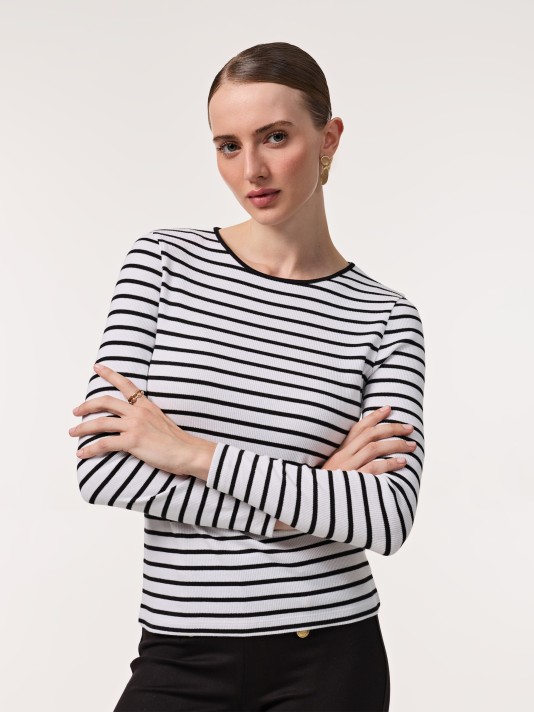 Camisola canelada