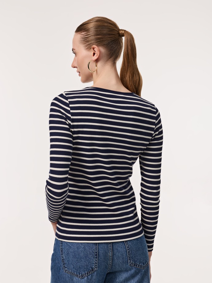 Camisola canelada