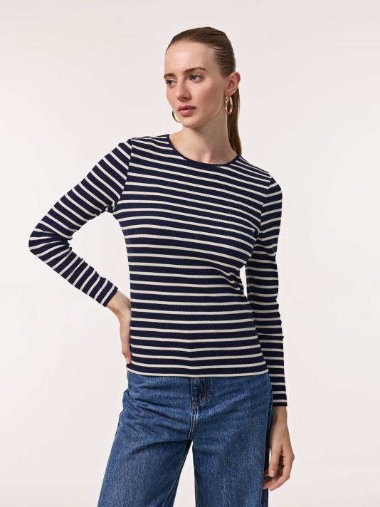 Camisola canelada