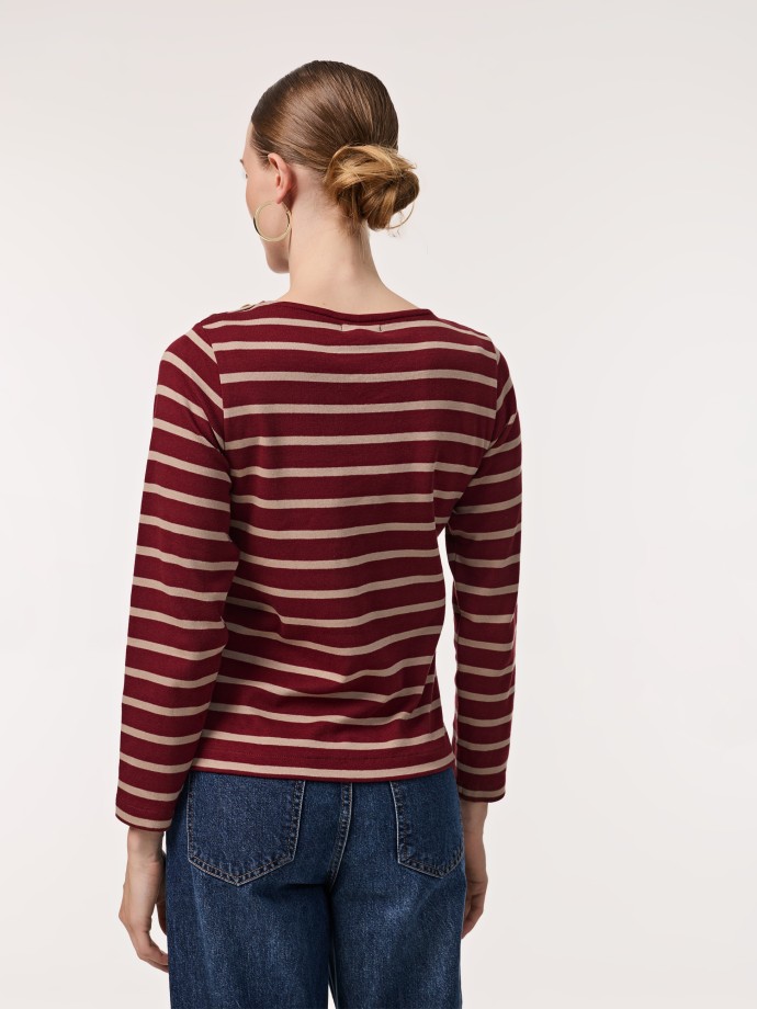 Camisola com botes