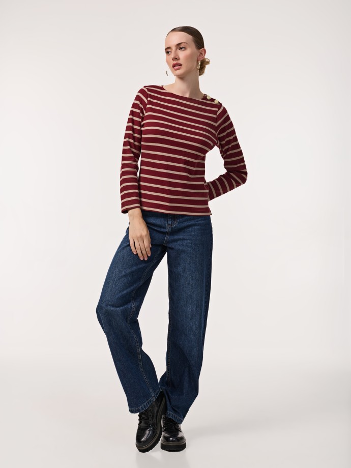 Camisola com botes