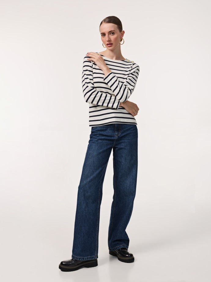 Camisola com botes