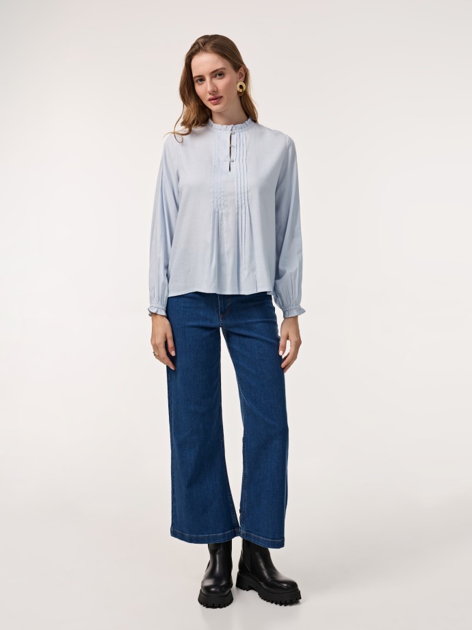 Blusa com folho