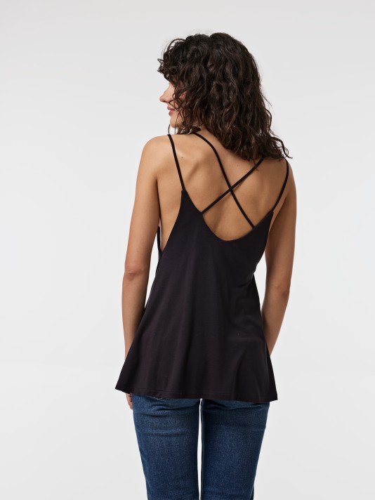 Top de alças cruzadas Top de alças cruzadas