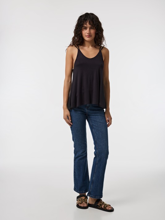 Top de alças cruzadas Top de alças cruzadas