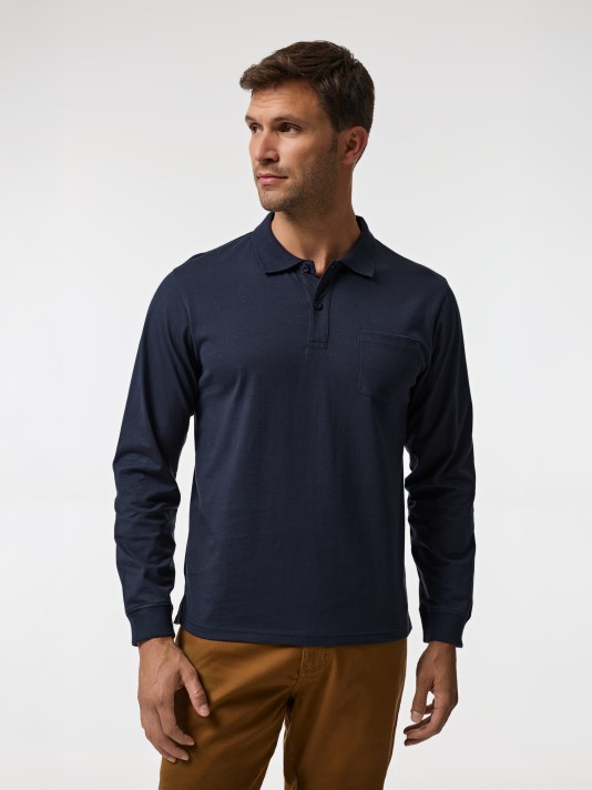 Polo manga comprida