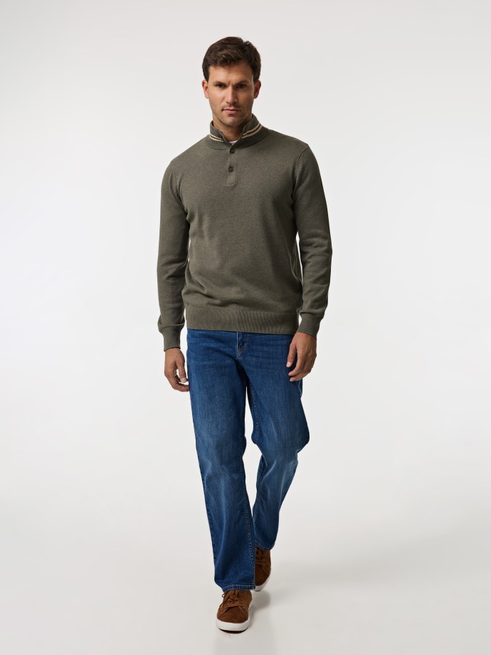 Camisola com botes