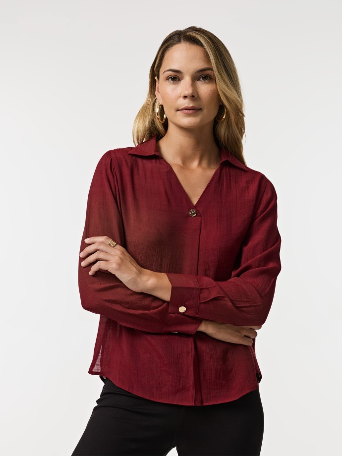 Blusa decote em V