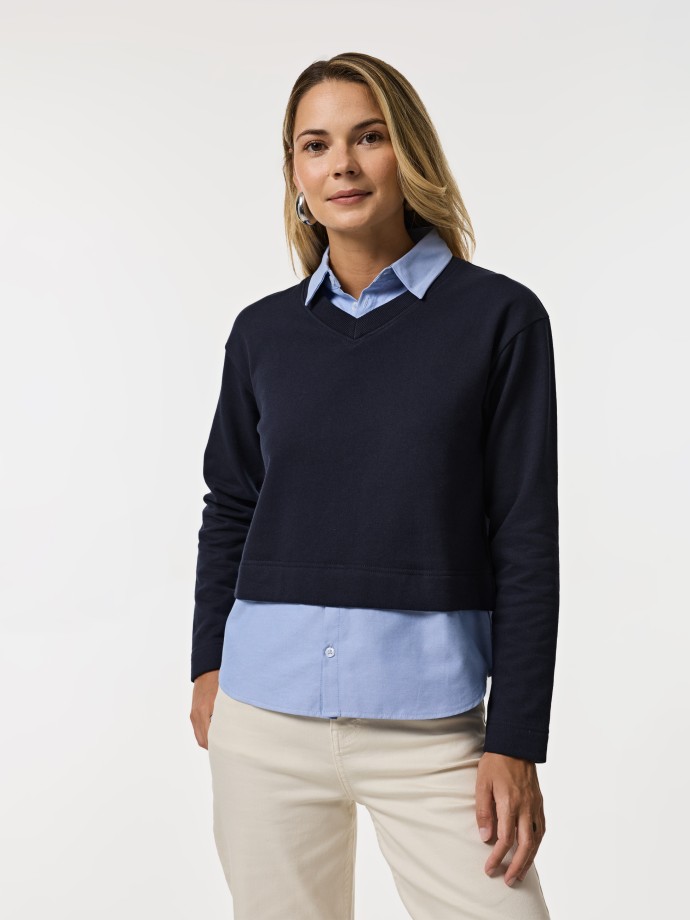 Camisola com gola