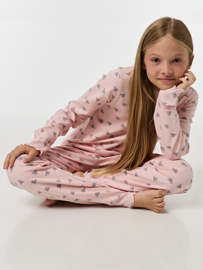 Pijama longo estampado
