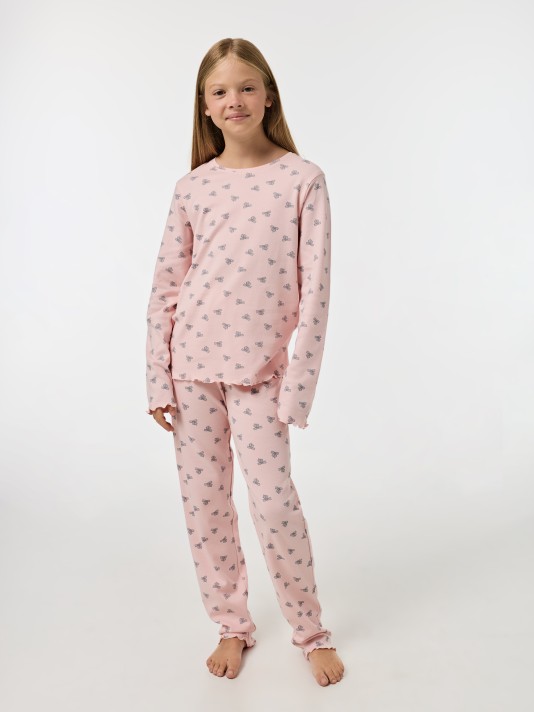 Pijama longo estampado