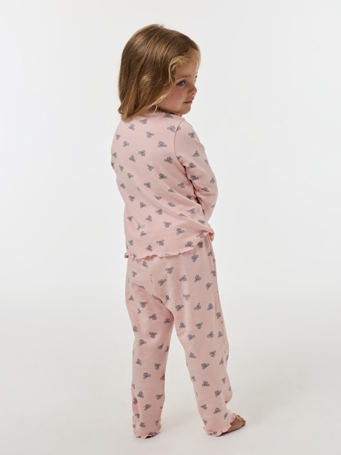 Pijama longo estampado