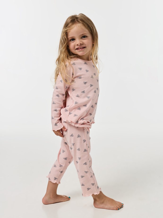 Pijama longo estampado