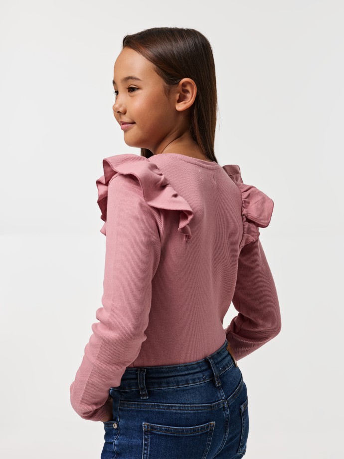 Camisola com folhos