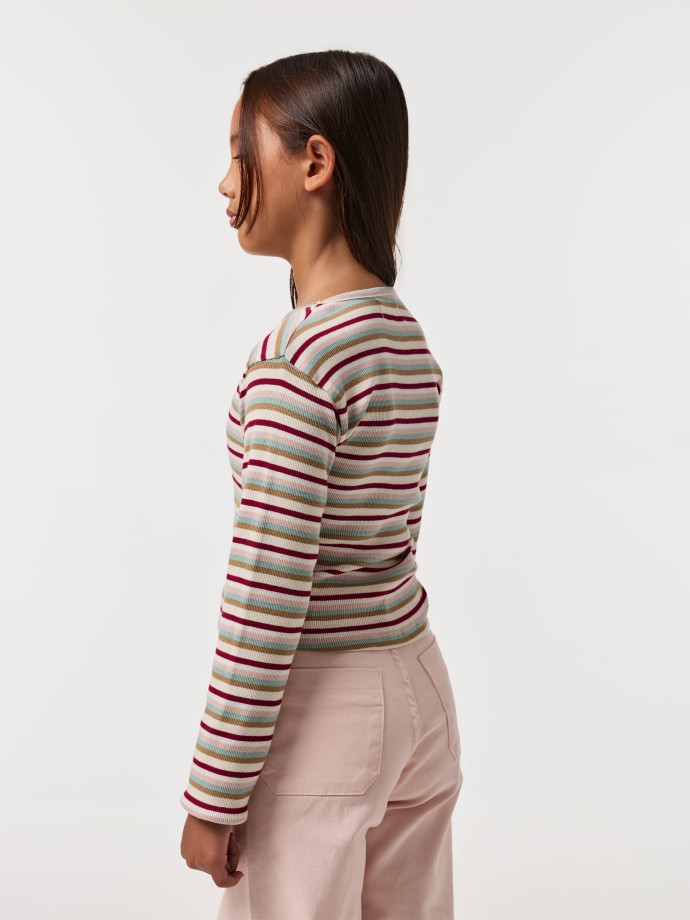 Camisola com riscas