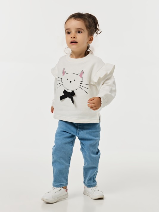 Camisola com folho Camisola com folho