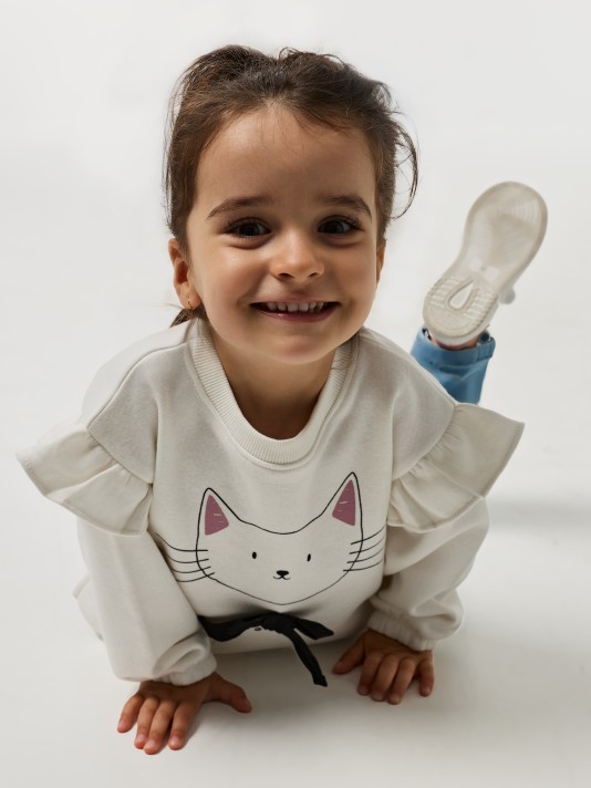 Camisola com folho Camisola com folho