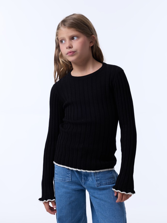 Camisola canelada Camisola canelada