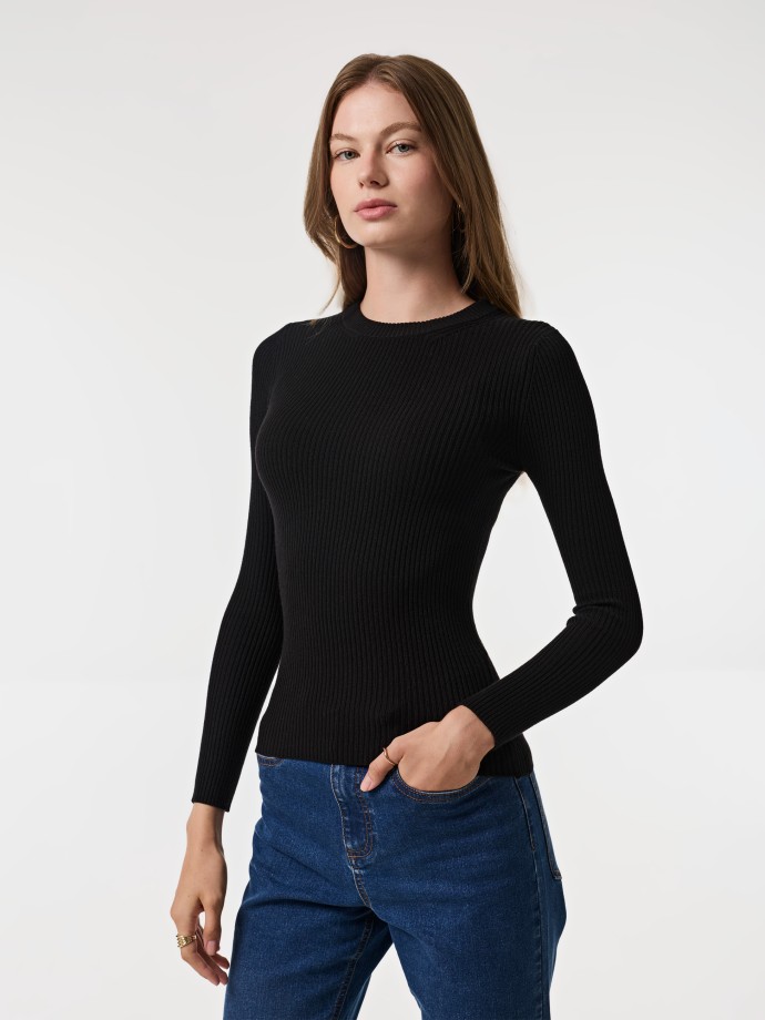Camisola canelada