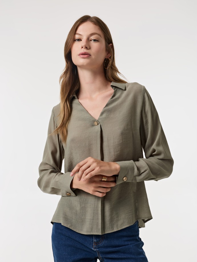 Blusa decote em V