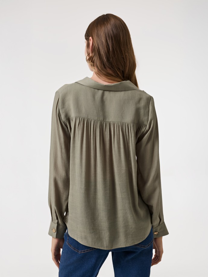 Blusa decote em V