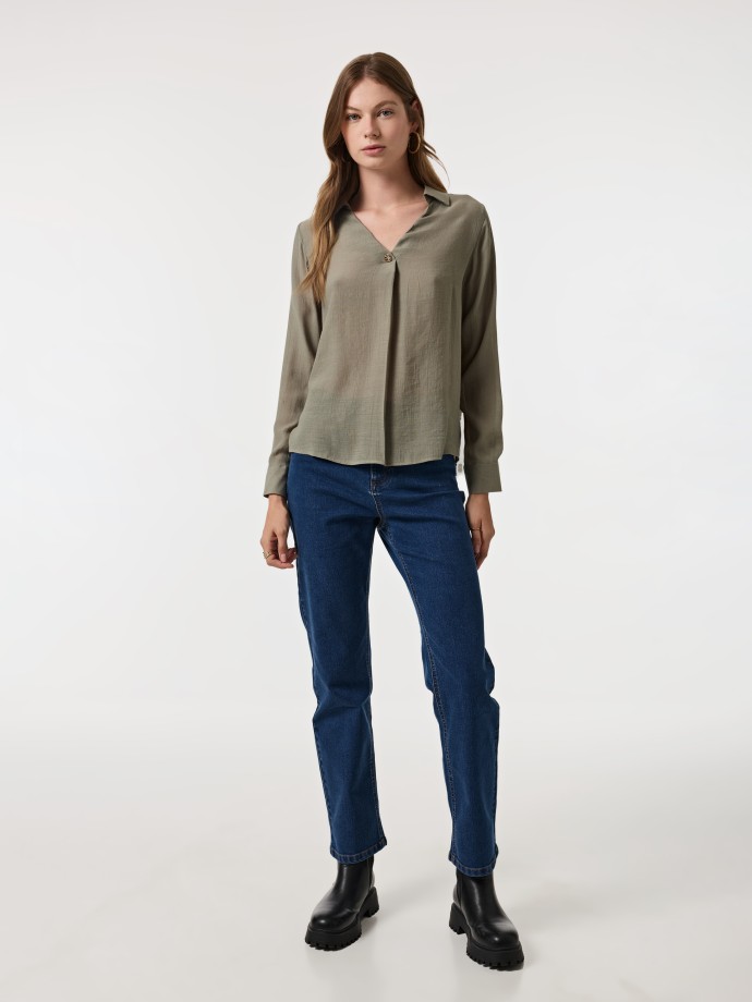 Blusa decote em V