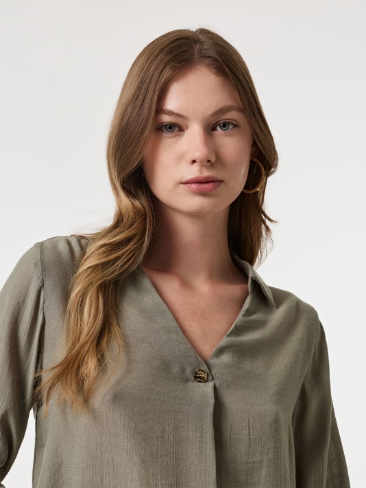 Blusa decote em V