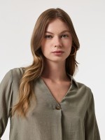 Blusa decote em V