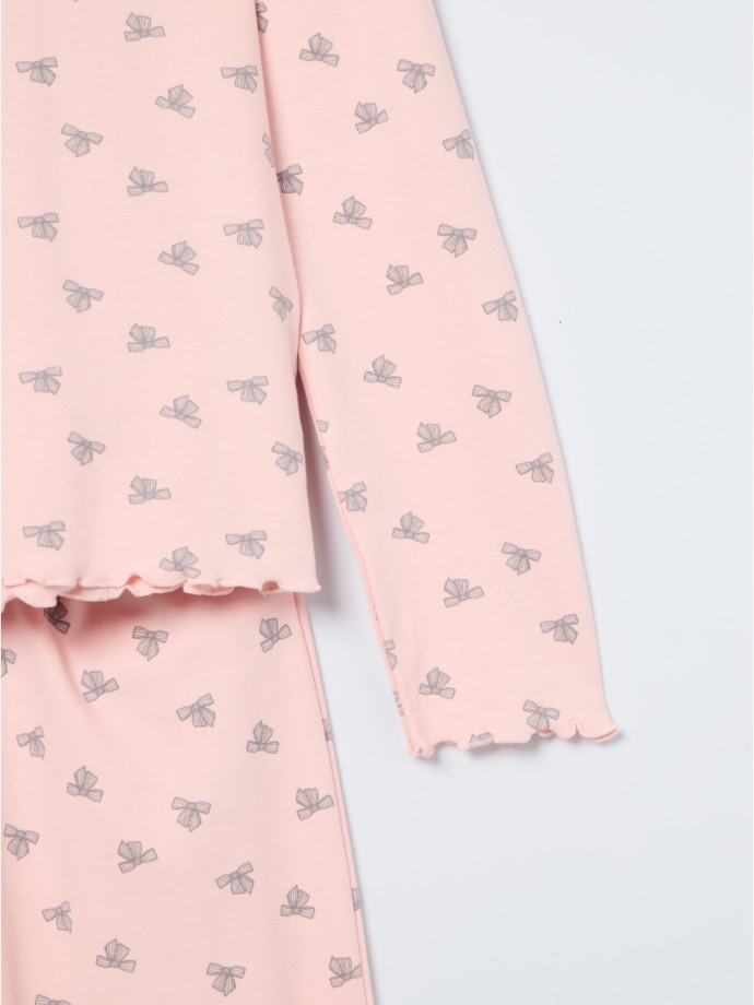 Pijama longo estampado
