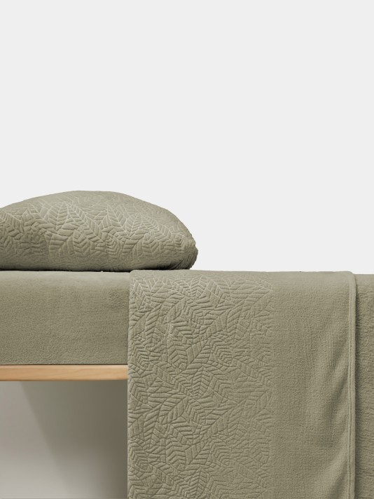 Jogo de lenis de solteiro em coralina