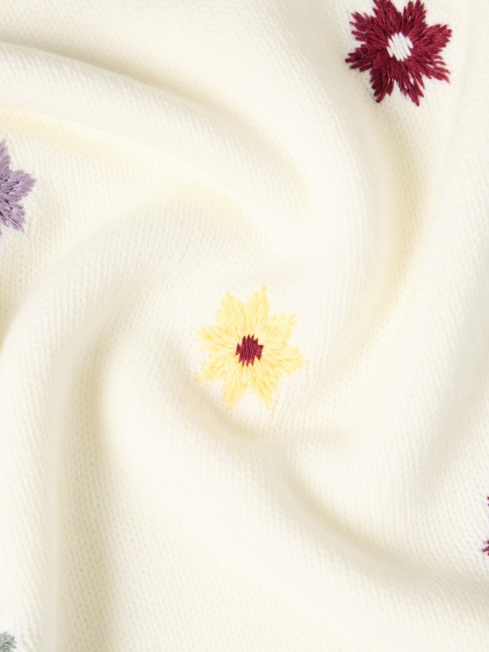 Camisola de malha com bordados Camisola de malha com bordados