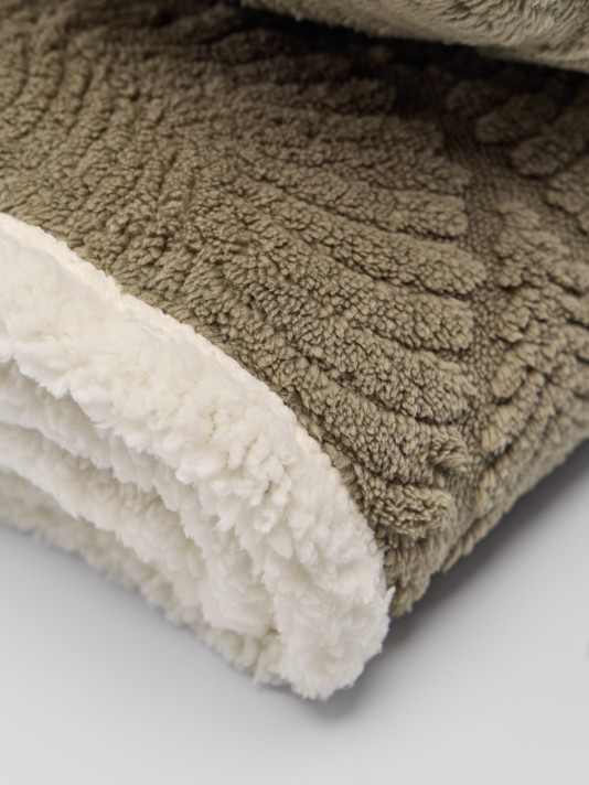 Manta jacquard com sherpa Manta jacquard com sherpa