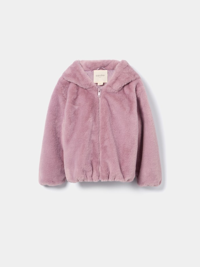 Casaco de pelo sinttico