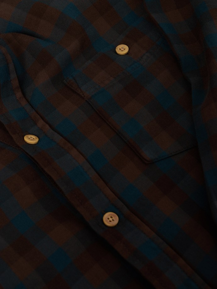 Camisa xadrez com bolso