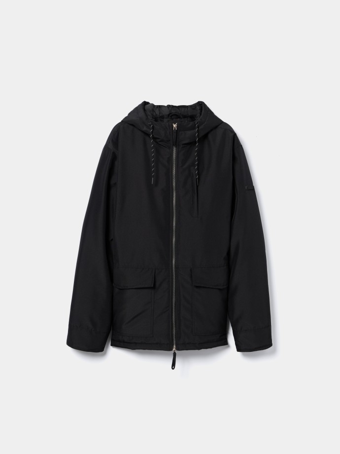 Parka com bolsos