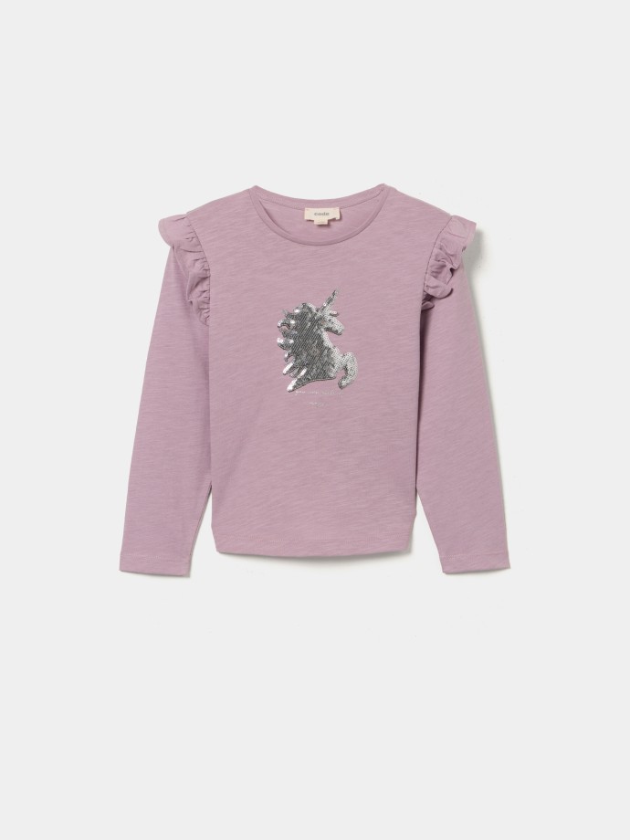 Camisola com lantejoulas