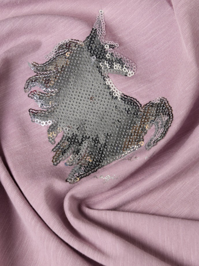 Camisola com lantejoulas