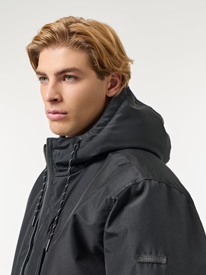 Parka com bolsos