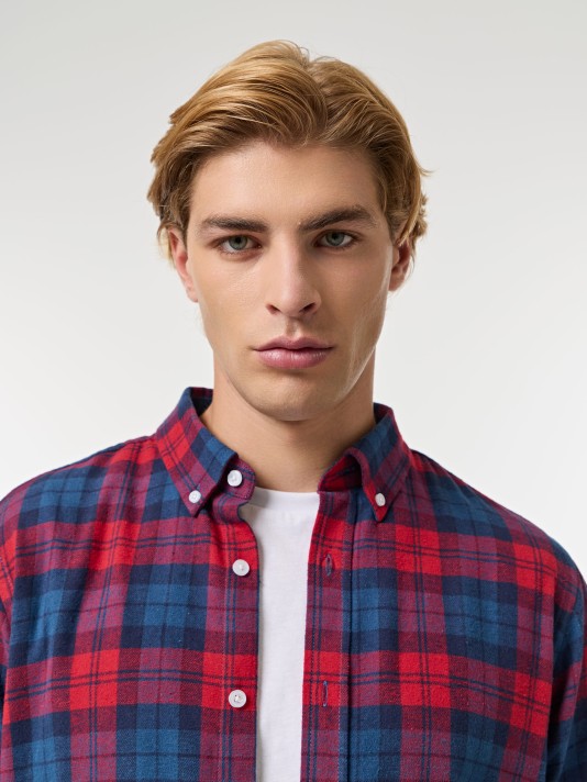 Camisa xadrez em flanela Camisa xadrez em flanela