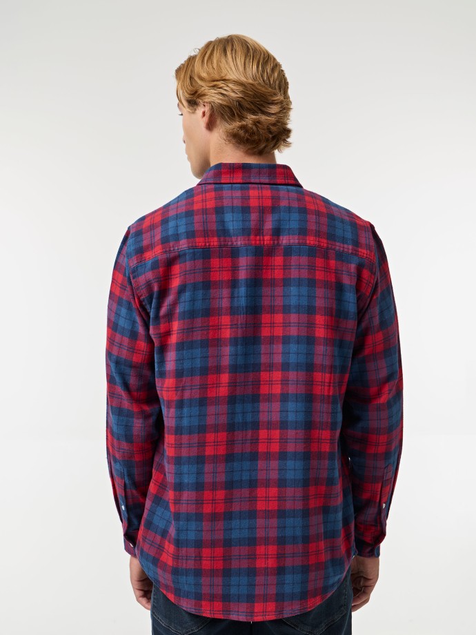 Camisa xadrez em flanela