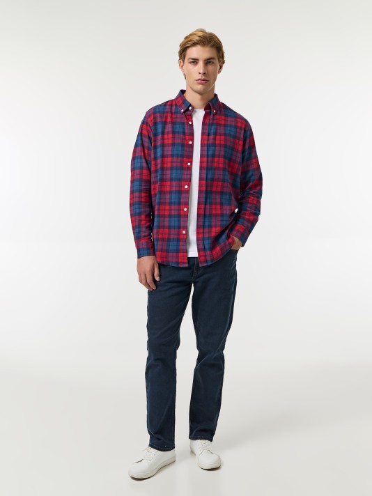 Camisa xadrez em flanela Camisa xadrez em flanela