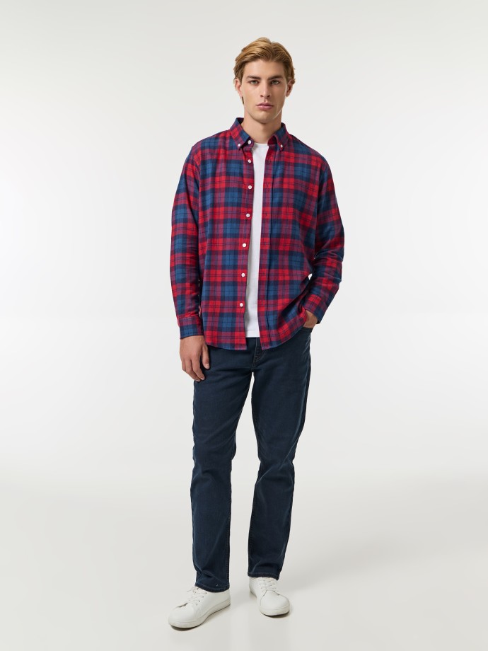 Camisa xadrez em flanela