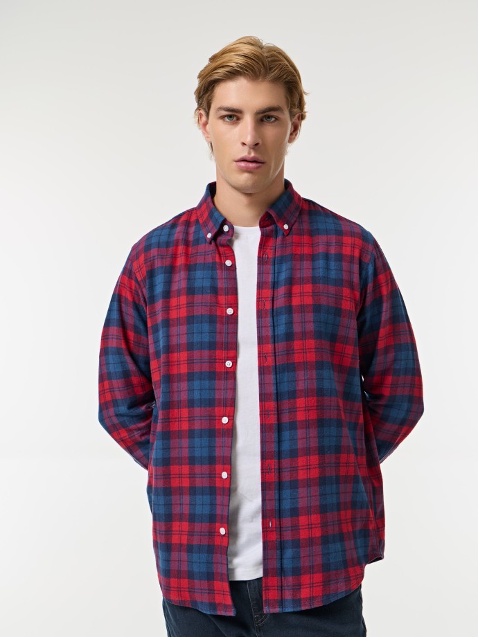 Camisa xadrez em flanela
