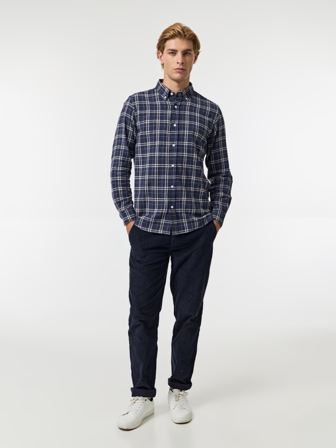 Camisa xadrez em flanela