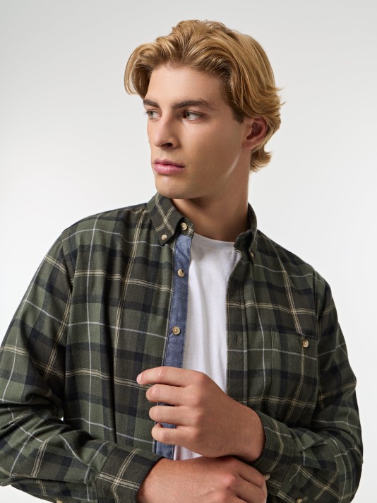 Camisa xadrez em flanela Camisa xadrez em flanela