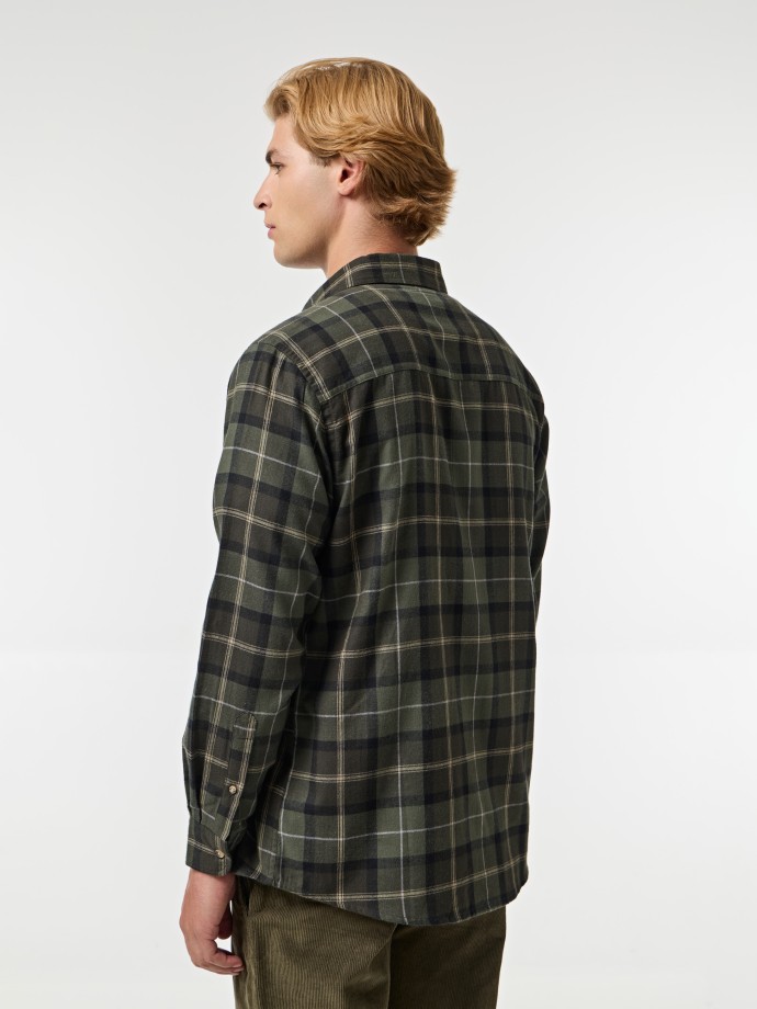 Camisa xadrez em flanela